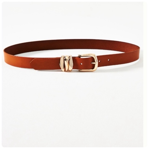 NWT Anthropologie Structured Keeper Leather Belt main image 4